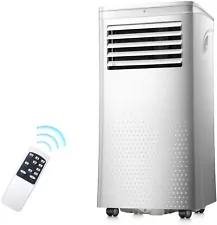 3-in-1 8000 BTU White Portable Air Conditioner Smart AC w/Dehumidifier & Fan App