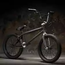 2023 KINK LAUNCH - COMPLETE BMX BIKE - 20" BICYCLE - Matte Midnight Black