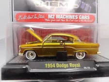 GOLD CHASE 1954 DODGE ROYAL 2009 CASTLINE M2 MACHINES AUTO-THENTICS 1:64