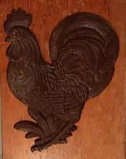 Rooster Cast Iron Stepping Stone Yard Home Office Gift