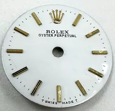 Rolex Oyster Perpetual White Stick Two Tone Dial