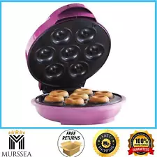 Brentwood Appliances Electric Mini Donut Maker Pink Nonstick Automatic Shut-Off