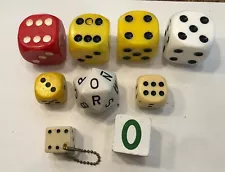 Group Of Oversize Dice ( 1” - 1.5”)