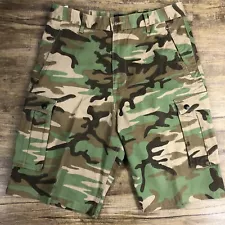 Levis Strauss Ace Green Camo Cargo Shorts Size 32