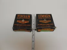 2 Timken Tapered Roller Bearings (Timken Bearing Service With Orig. Box) Vintage