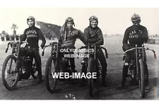 1919 HARLEY DAVIDSON MOTORCYCLE RACING ASCOT 8X12 PHOTO WRECKING CREW RACE TEAM