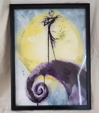 The Nightmare Before Christmas Shadow Box Handpainted, Handmade Framed Wall Art