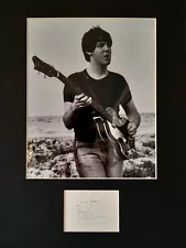 Paul McCartney signed AUTOGRAPH photo display