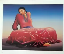 R.C.Gorman "NAVAJO WOMAN IN RED DRESS" Native American Art Print 11x14 SALE