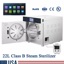 Dental Medical Steam Autoclave Sterilizer Drying Function Printer Class B 22L