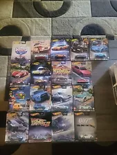 Lot Of 17 Hot Wheels Premiums Porsche, Toyota, Skyline, Lamborghini, Cyclone,