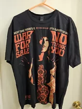 OBEY Posse War For Sale No Thank You Short Sleeve Tee T-Shirt Size XL Black/Red