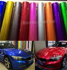 Full Roll - Candy Metallic Glossy Vinyl Car Wrap Film Sticker Decal Bubble Free