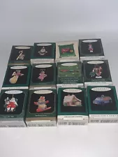 Mixed Lot Of 12 Hallmark Keepsake Ornaments Miniature Series NEW OLD STOCK #3