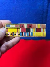 Vintage US Military Ribbon Rack Bars Vietnam Era. BB-37