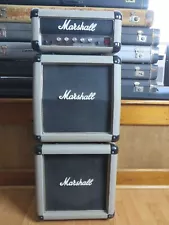 1987 Marshall 25/50 Silver Jubilee Mini-Stack! Head&Both Cabs!