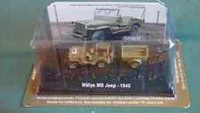 3.25 Inch Willys Jeep w/ Bantam T3 Trailer - 1/72 Diecast Model