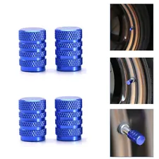 4pcs Universal Aluminium Car Wheel Tyre Valve Stems Air Dust Cover Screws Caps