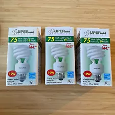 3 Bulbrite 19W Super Mini Compact Fluorescent Light Bulbs