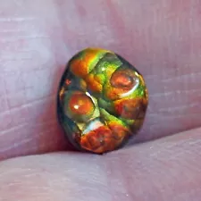 Fire Agate Gem AAA Quality from Slaughter Mountain Arizona 2.3 ct.