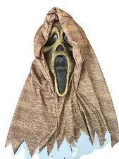 Scream Ghostface Mask Brown Scarecrow Halloween Costume