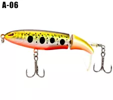 HOT~Whopper Plopper Topwater Floating Fishing Lures Rotating Tail for Bass Pike