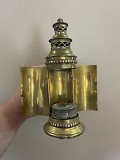 Antique Brass Oil Lantern Lamp Vintage Collapsable