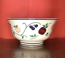 Princess House ORCHARD MEDLEY Large Salad Fruit Serving Bowl 10.75" MINT