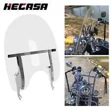 HECASA Windscreen Windshield For Harley Heritage Softail Classic Fat Boy 2000-17 (For: 2003 Harley-Davidson)