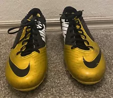 Nike Vapor Speed Low Football Cleats Yellow Gold Black Mens 12 643152-700