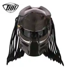 Predator Carbon Fiber Motorcycle Helmet Full Face Iron Warrior Man Helmet