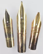 3 Waterman nibs including New York #4 for repair