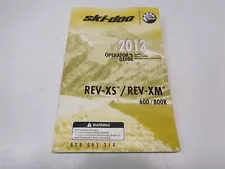 2013 Ski Doo Renegade X 600 HO ETEC REV-XS Operators Guide Manual 520001218