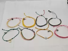 Lot of 8 Pura Vida Bracelets Charms Lot #3 Colorful, Beachy , String ✨️