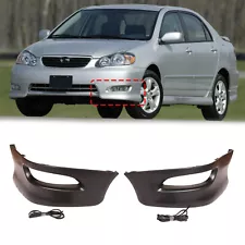 For 2005-2008 Toyota Corolla Front Bumper Sport Splitter Lips Spoiler Body Kit