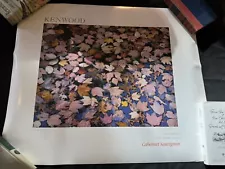 Rare 1988 Kenwood Vineyards Wine Label Artist Series POSTER, Christopher Burkett