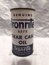 Vintage Ironrite 5575 Gear Case Oil Tin 4 Ounce Size Price 50 Cents Nice Shape