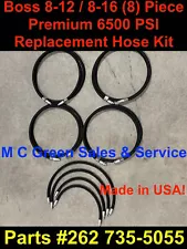 BOSS DRAG PRO REAR SNOW PLOW 8'-12' & 8'-16' SNOWPLOW 6500 PSI HD HOSE KIT USA!!