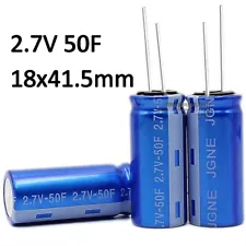 2.7V 50F Electrolytic Capacitor SuperCapacitor 70℃ Farad Capacitors 18x41.5mm