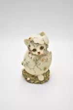 Corlett Collectables Kitten Hatching From An Egg Figurine 1990s