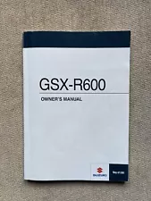 Suzuki GSXR 600 L1 2011 OWNERS Manual.