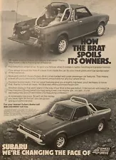 1979 Subaru Brat 4WD Pickup Truck VTG 1970s How The Brat Spoils Its Owners