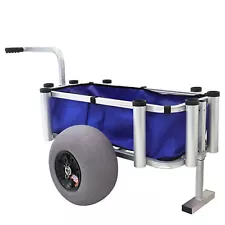 Juggernaut Storage Fishing Gear & Marine Equipment Utility Cart, Blue (Used)