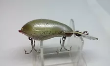 Vintage Fred Arbogast MUD BUG Olive/Silver Flake 2" Crankbait Fishing 1/4oz lure