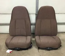 FREIGHTLINER CASCADIA SEMI TRK BROWN CLOTH SEARS 70 Series AIR RIDE BUCKET SEATS