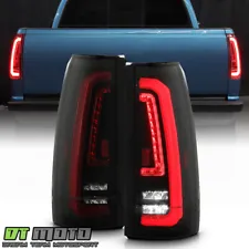 For 1988-1998 Chevy/GMC C10 C/K 1500 2500 3500 Black Smoke Full LED Tail Lights