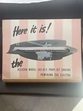 Lockheed Sales Brochure, Allison Model 501-d13 Prop-jet Engine