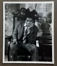 ð Jean-Michel Basquiat by James Van Der Zee 1982, Original Gelatin Silver Print