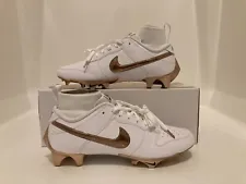 NEW Nike Vapor Edge Dunk KM White Rose Gold Men's Football Cleats FN6721-100