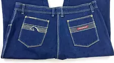 VTG 1980s Jordache Mens Dark Denim Jeans Horse Head Logo Relaxed Straight 38x33